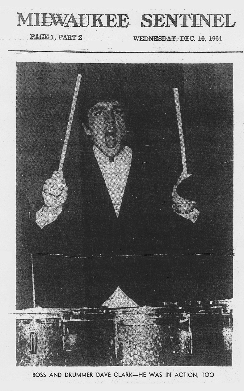 Dave Clark Photo Milwaukee Sentinel December 15, 1964