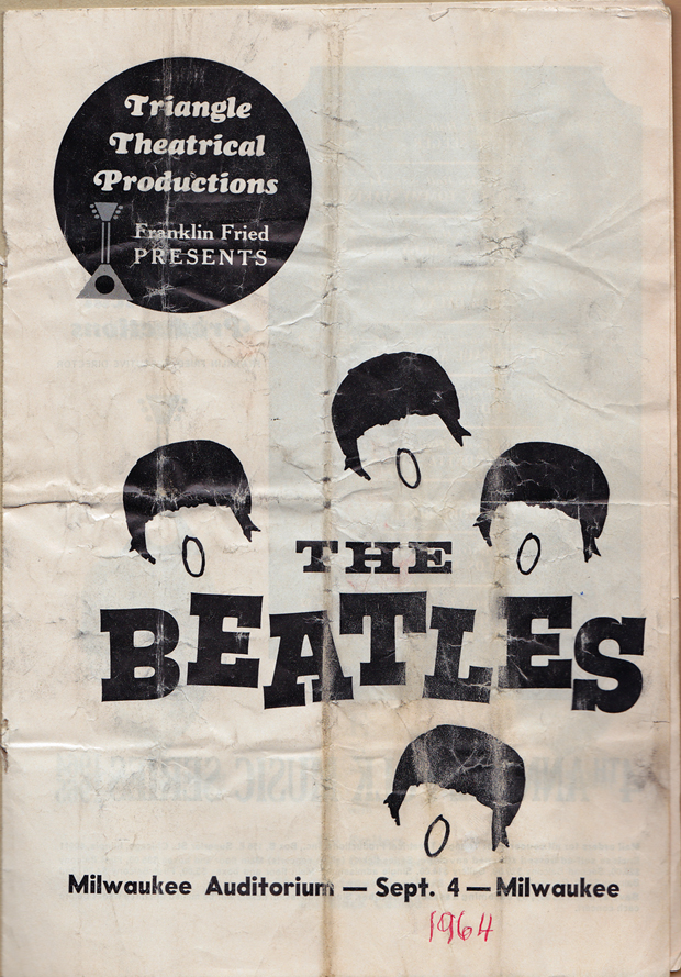 Beatles Milw 1964 program cover.