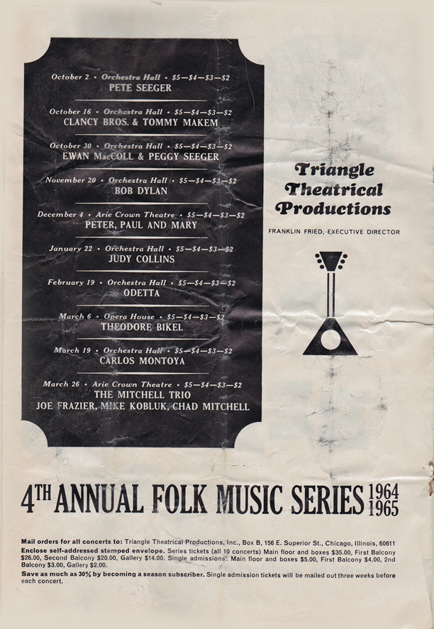 Beatles Milw 1964 program inside front cover.