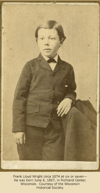 Frank Lloyd Wright at six or seven.