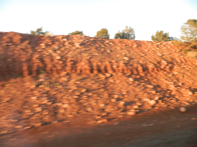 Blurred rocks in New Mexico