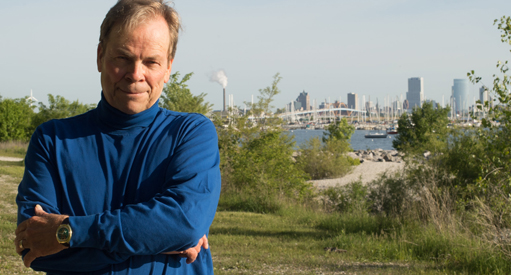 Ted Schaar on Milwaukee lakefront.